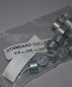 Alternative view of Shaft Collar 1/4 inch Bore x 5/8 inch OD x 3/8 inch Set Screw Zinc