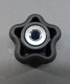 Alternative view of Rogan FL-40 Clamping 5-Lobe Knob W/ Threaded Insert