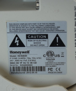 Alternative view of Honeywell HD3MDIH IP Dome Camera, 720p, TDN, NTSC, 24V, External Mount