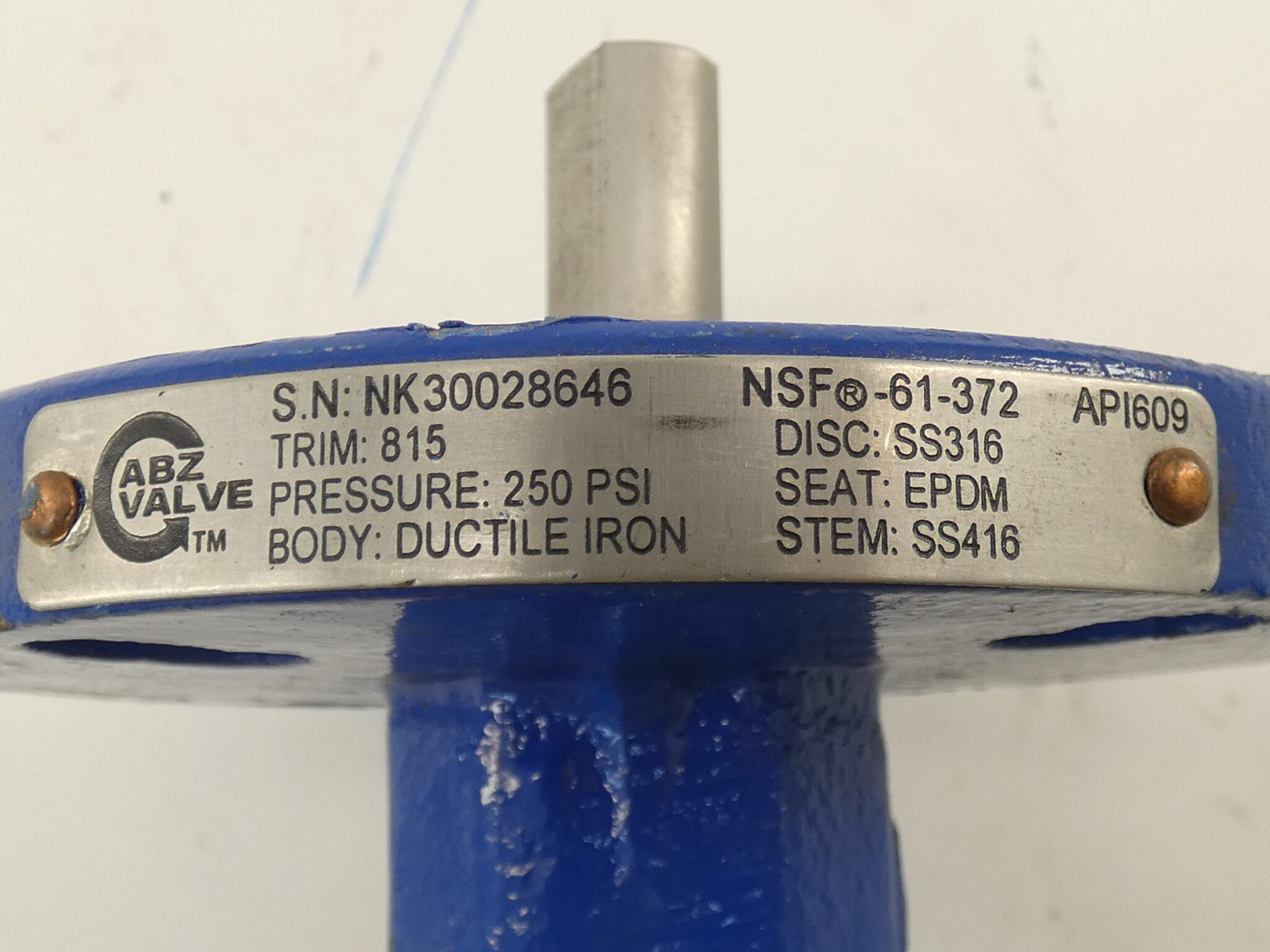 ABZ Valve Butterfly Valve Ductile Iron Body EPDM Seat – GPM Surplus