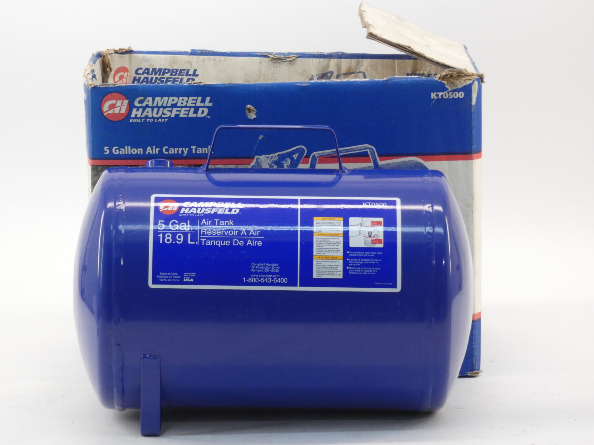 Campbell Hausfeld KT0500 Portable Air Tank, 5-Gallon – GPM Surplus