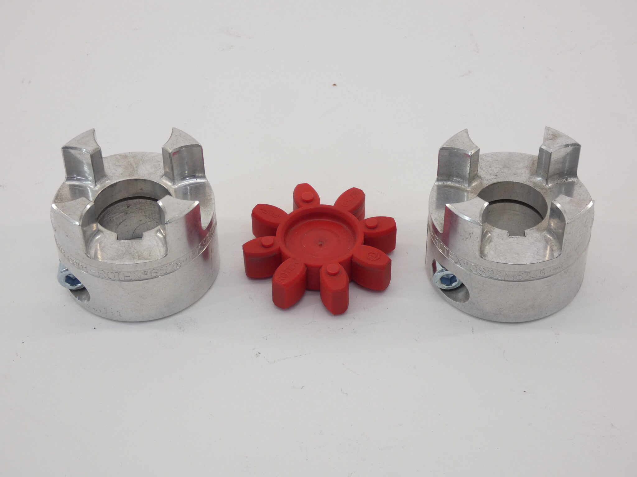 KTR Rotex GS28 Coupling Pair w/ Spider 1-1/8″ to 1-1/4″ Bore – GPM Surplus