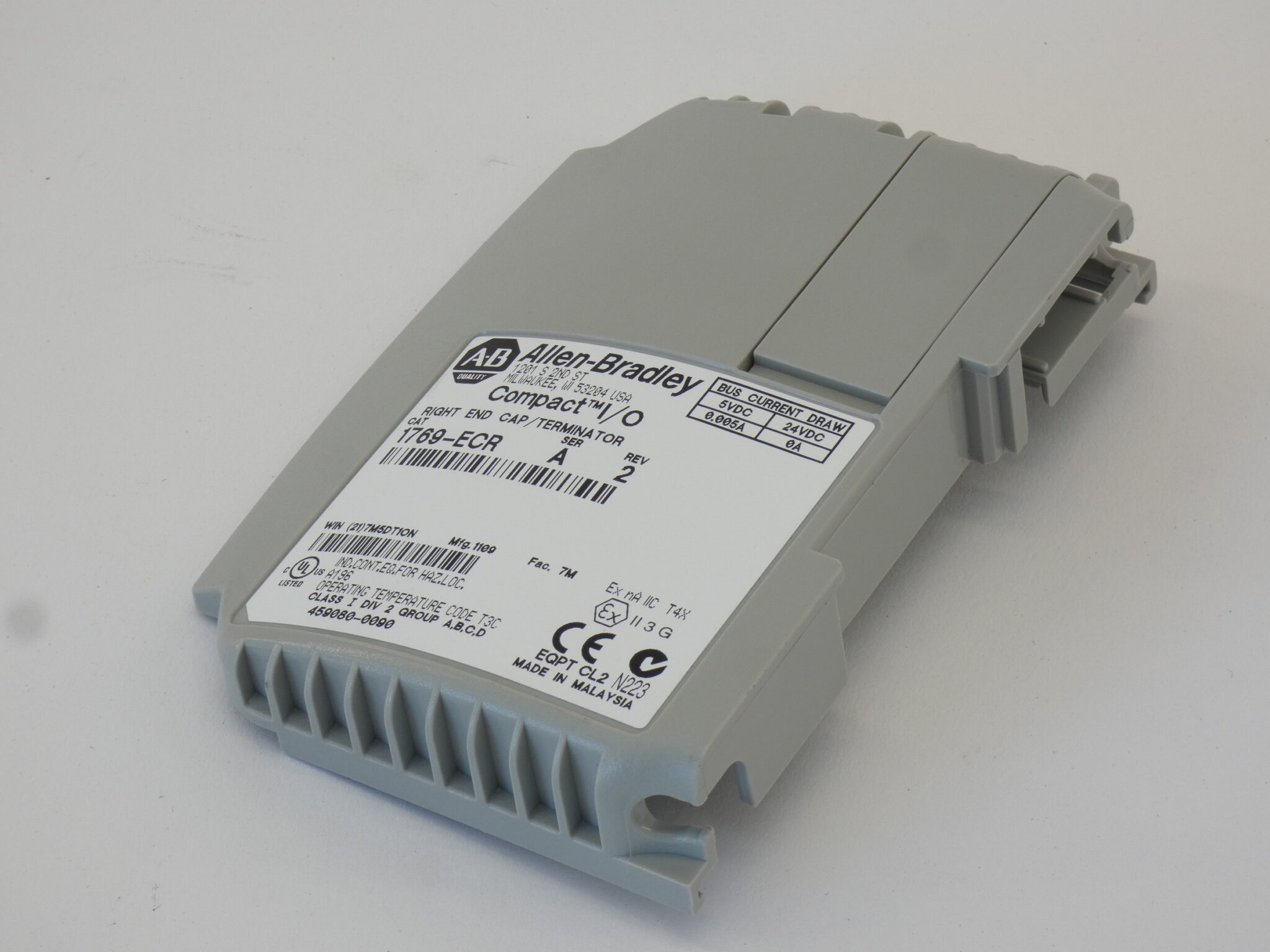 Allen-Bradley 1769-ECR Compact I/O Right End Cap Terminator Ser.A Rev 2 ...