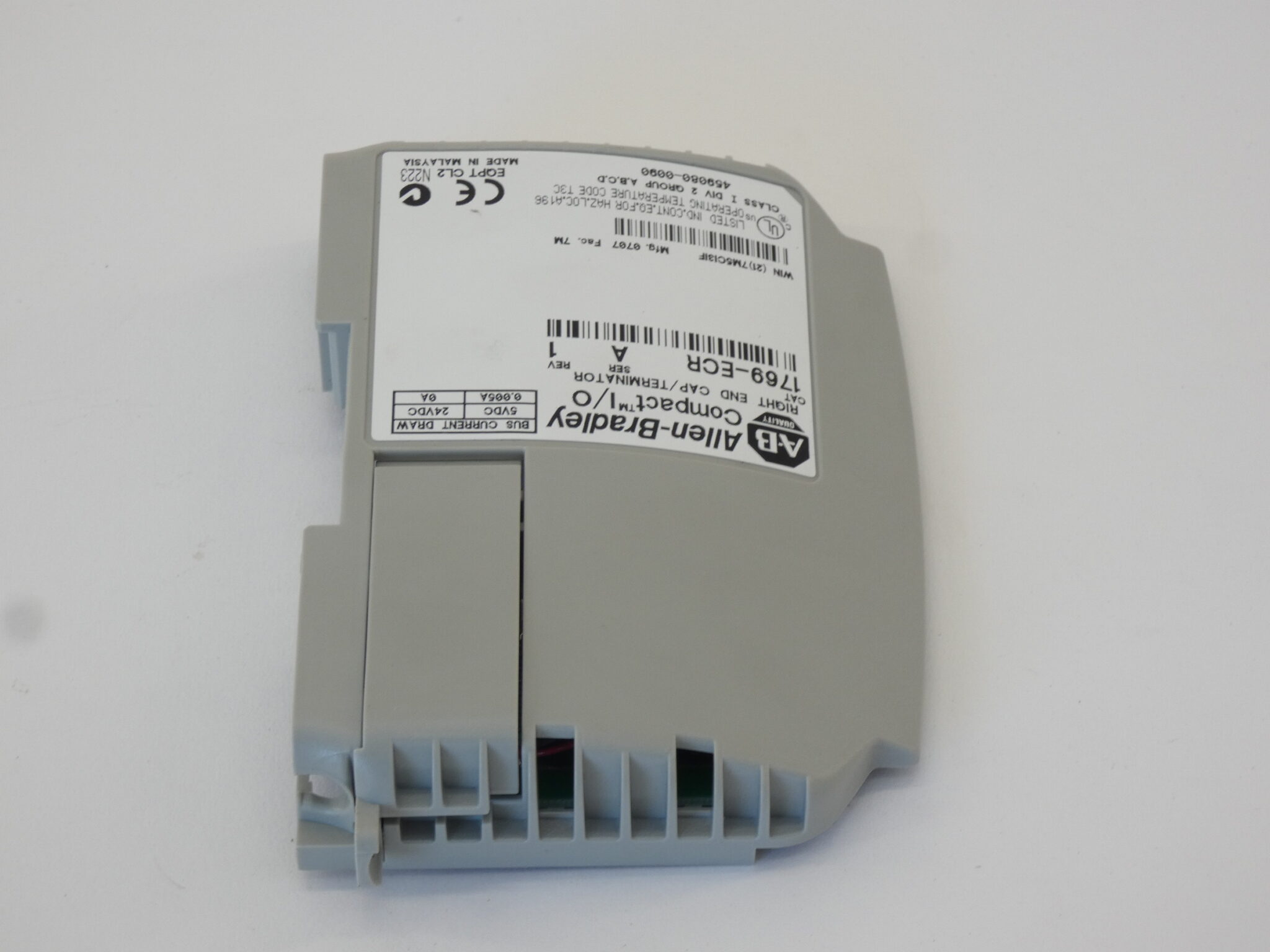 Allen-Bradley 1769-ECR Compact I/O Right End Cap Terminator Ser. A Rev ...