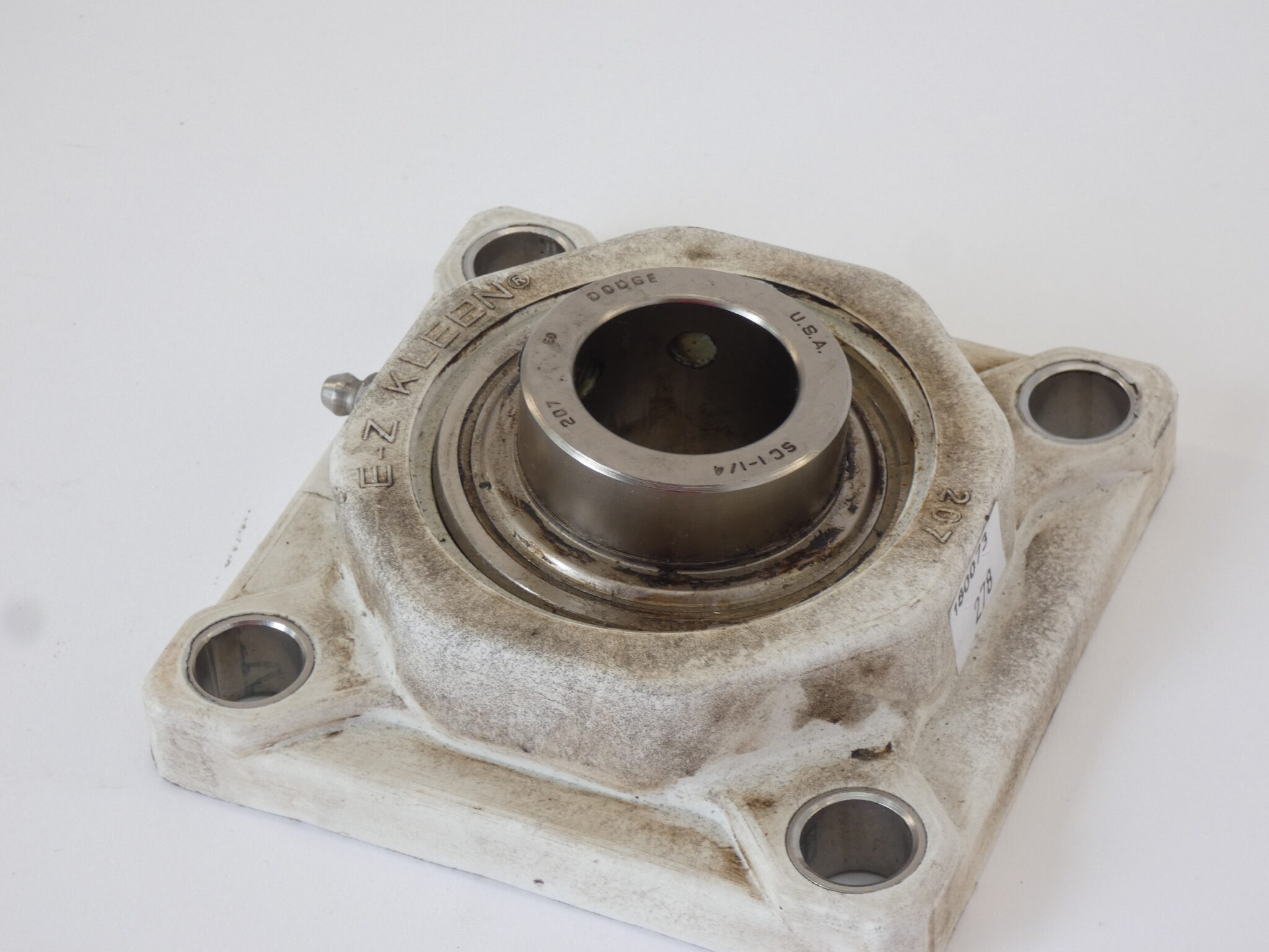 Dodge 207 SC1-1/4 4 Bolt Square Flange Block 1-1/4″ Bearing E-Z