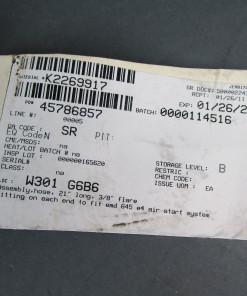 Alternative view of Aeroquip FC-350 06 21" AQP Engine and Airbrake Single Wire Braid Hose Crimp Fittings
