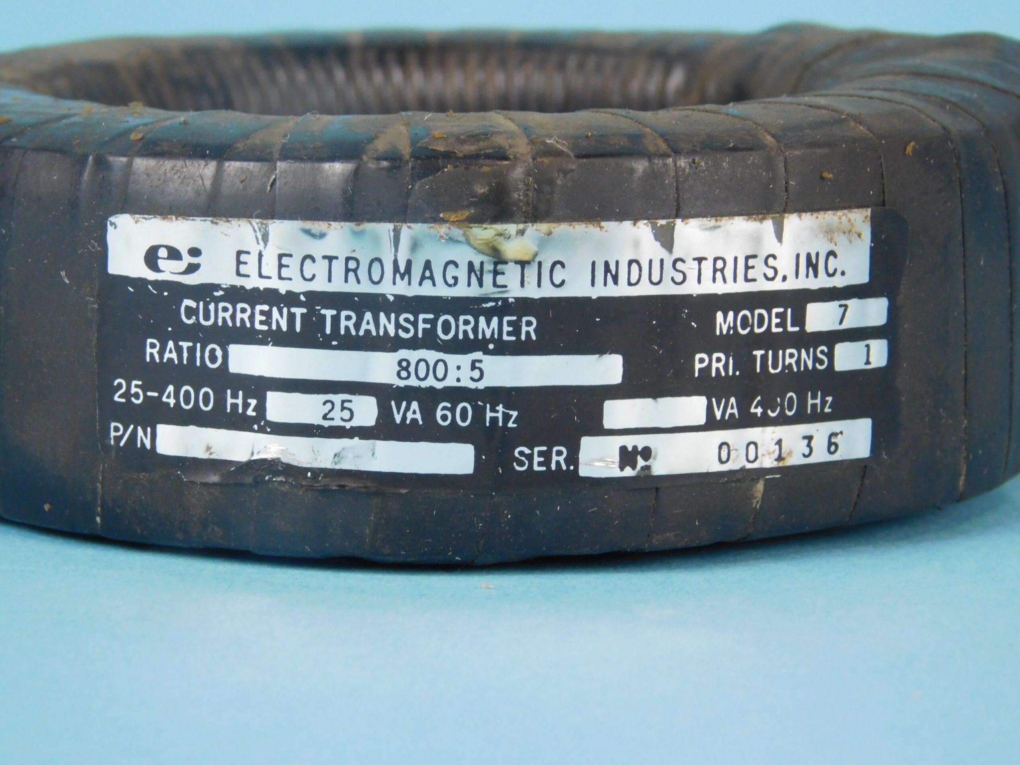 Electromagnetic Industries 800:5 Amp Current Transformer - Image 3
