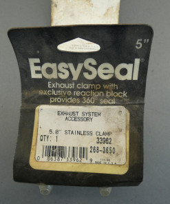 EasySeal 33962 Exhaust Clamp System 5" Stainless Steel 268-3650