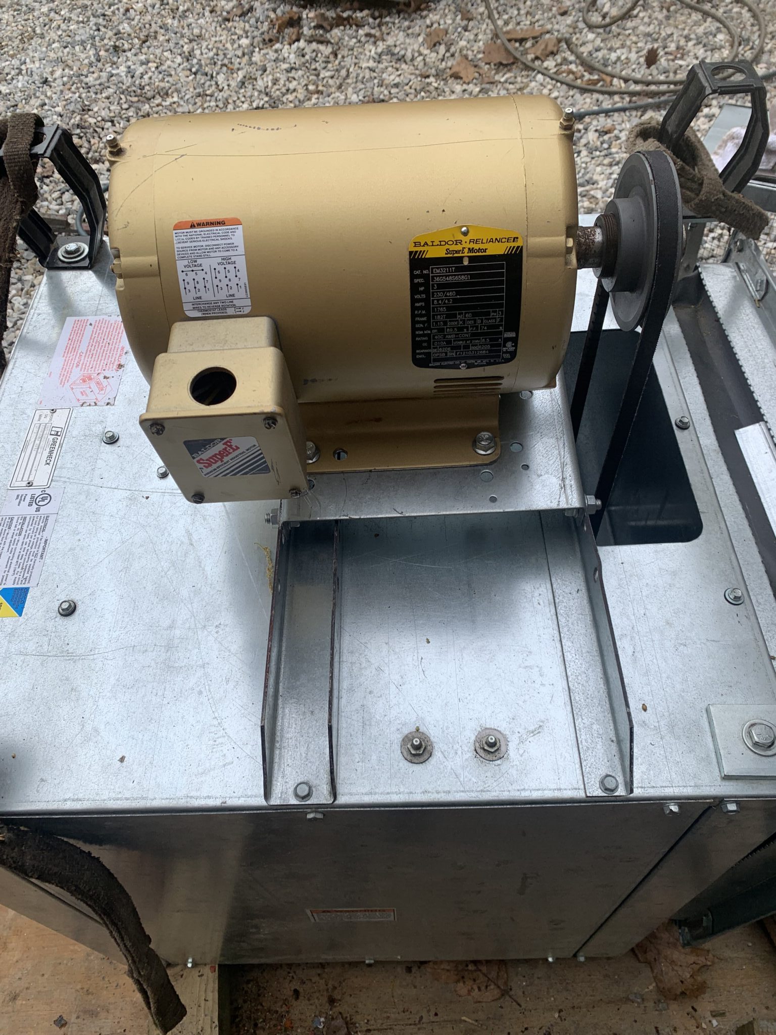 Greenheck BSQ-160HP-30-X Square Centrifugal Inline Fan 3951-5976 CFM 3HP - Image 12