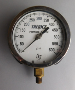 H.D. Trerice 52-2194 Pressure Gauge 0-600 PSI