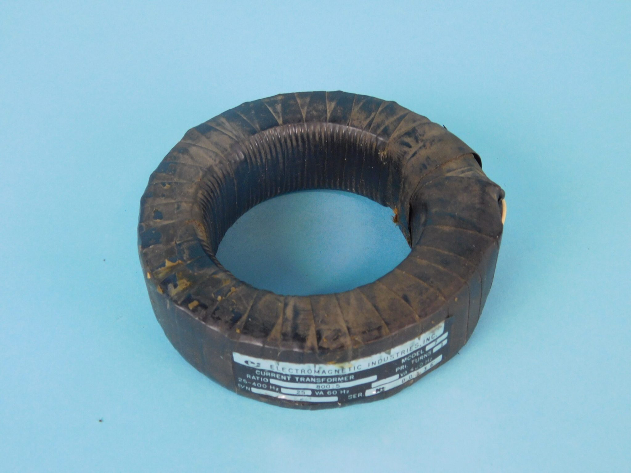 Electromagnetic Industries 800:5 Amp Current Transformer