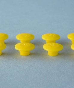 Alternative view of *Lot of 8* Yellow 5/16" Port Caps 121003