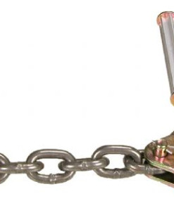 Wrecker Straps 2" X 10 INCH W/CHAIN ONLY 10K FIXED END ONLY W/RATCHET TIE DOWN