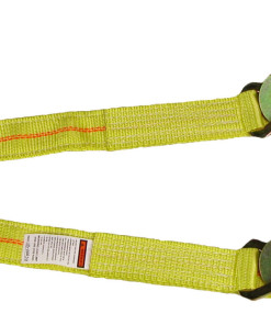 Wrecker Straps 2" X 4 FT TWISTED SNAP HK TRIANGLE W/WEAR PAD AXLE STRAP WEB V-ASSEMBLY